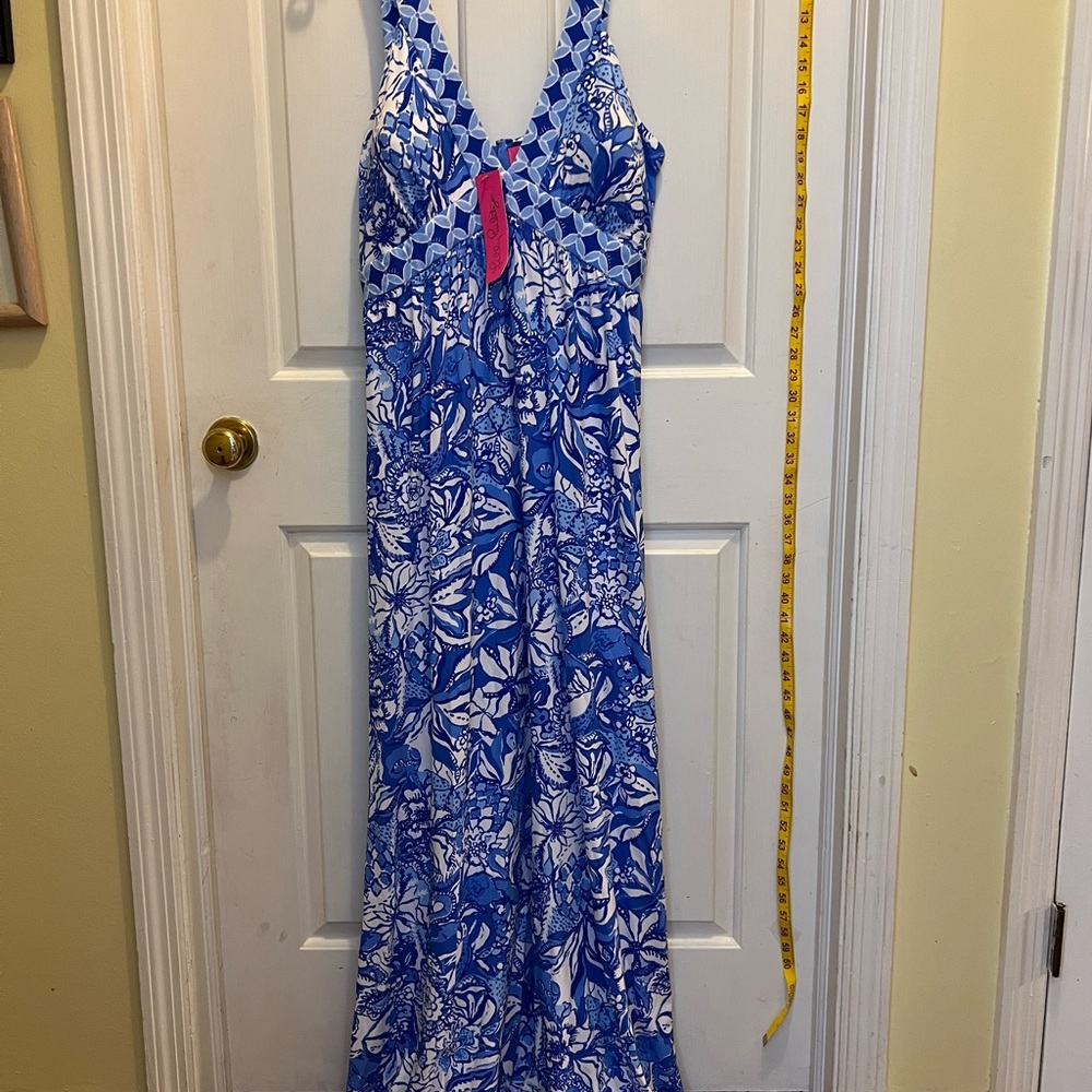 NWT Lilly Pulitzer long dress. Bra inside. Excellent condition.